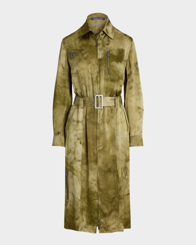 Bernadette Print Charmeuse Day Dress